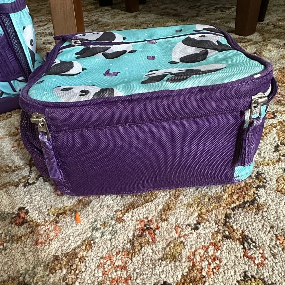 Pottery Barn Kids Mackenzie Aqua Panda Large Backpack